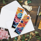 ACRNIGHEET 6PCS Cross Stitch Bookmark Kits Cosmic Planet Pattern Counted Cross - Image 4