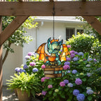 Baby Dragon Tea Book Acrylic Suncatcher - Image 3