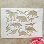 TIAMECH A4 Reusable Prehistoric Dinosaurs Stencil - Image 2