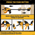 8-Piece Bar Clamps for Woodworking - Image 4