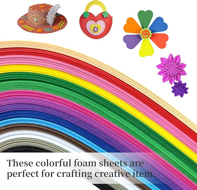 30 PCS EVA Foam Craft Sheets, 12 x 8 in, 2mm Thick Foam Boards - Image 5