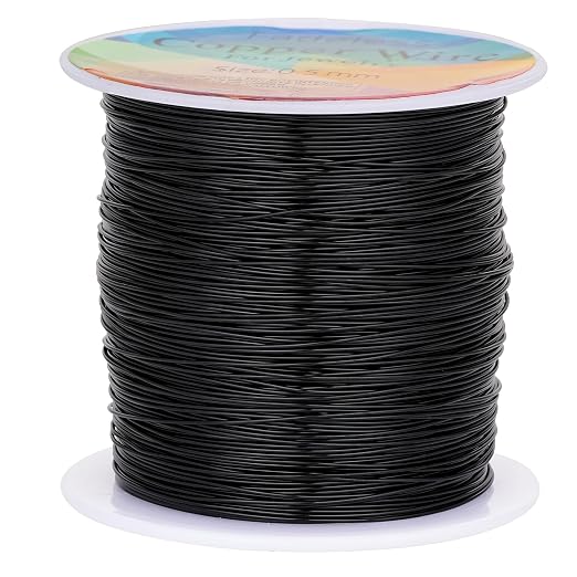 203 Feet Tarnish Resistant Copper Wires 24 Gauge/0.5mm Jewelry Craft Wires by CREATZONE