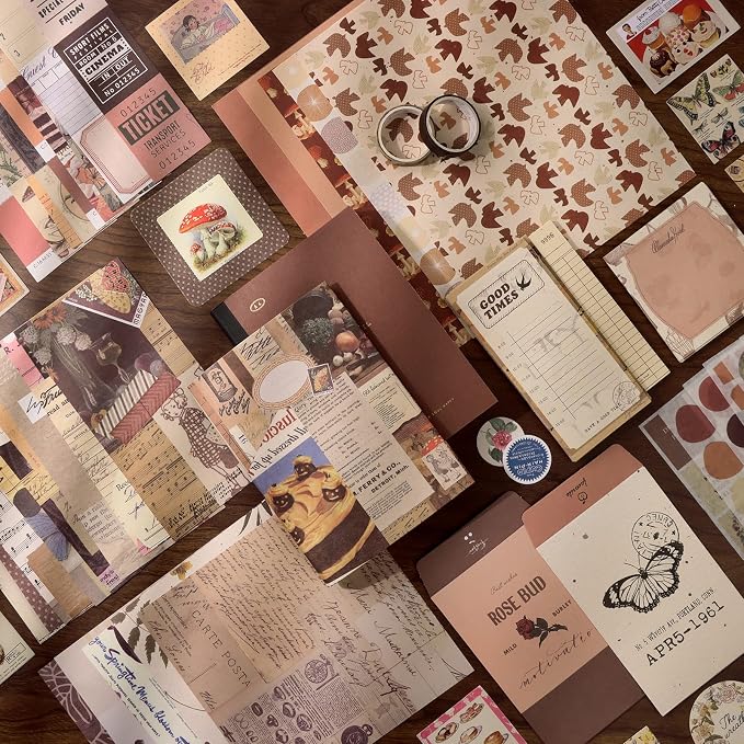 Draupnir Vintage Scrapbook Kit, Bullet Junk Journal Kit - Image 3