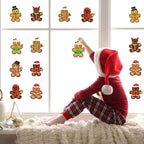 Renbuzhu 39PCS Christmas Crafts Bulk: Gingerbread Men Paper Suncatchers DIY Kit - Image 6