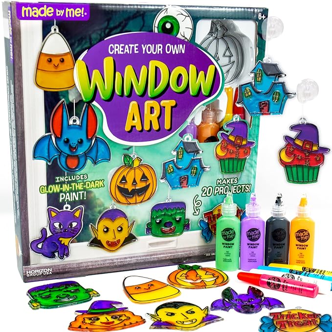 Made By Me Create Your Own Halloween Window Art by Horizon Group USA, Make 20 by MadebyMe