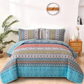 WONGS BEDDING Boho King Quilt Set, Lightweight Bed Decor Bedspread by WONGSBEDDING