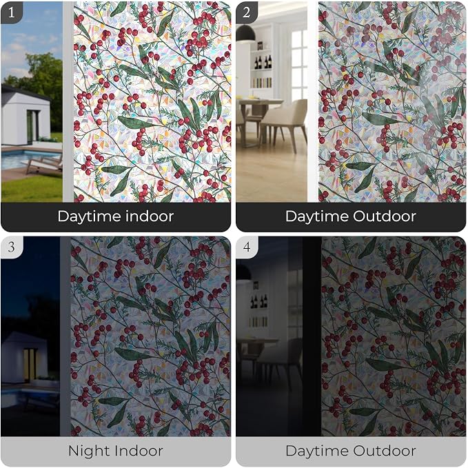 ADD.HERES Window Privacy Film, Stained Glass Decorative Static Cling, Removable - Image 8