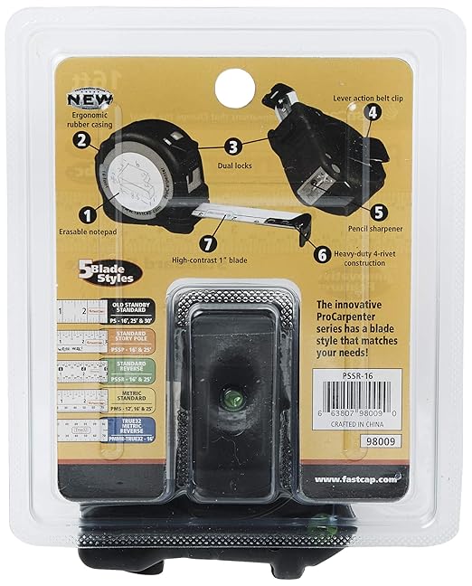 FastCap ProCarpenter Standard Reverse Measuring Tape, 16 Foot | Standard - Image 5