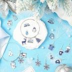 SANNIX 110Pcs/55 Pairs Christmas Winter Charms, Winter Charms - Image 3