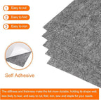 MECCANIXITY Adhesive Felt Sheets, Felt Fabric Crafts Back Adhesive Felt Sheets - Image 4