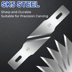 DIYSELF 150 PCS Hobby Knife Replacement Blades, #24 Sharp Exacto Knife Blades - Image 6