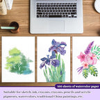 100Sheets Newbested White Watercolor Paper Cold Press Cut Bulk Pack - Image 6