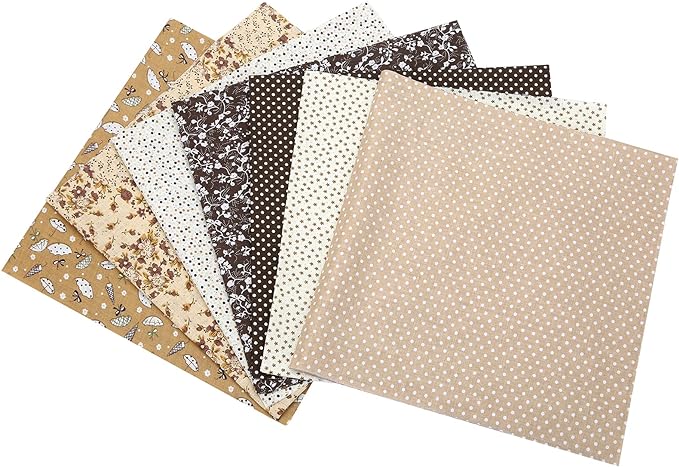 Cotton Fabric DIY Making Supplies Quilting Patchwork Fabric Fat Quarter Bundles by Antetek