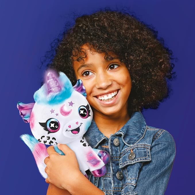 Canal Toys Airbrush Plush Cosmic Light Up Unicorn! Decorate, Repeat! Customize - Image 9
