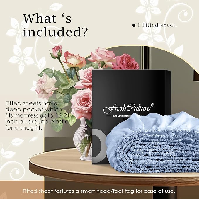 FreshCulture King Fitted Sheet Only – Premium Hotel-Quality Fitted Sheet - Image 5