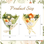 2Pack 5x7 Shadow Box Frame w. Mini Crochet Flower Bouquet, Small Shadow Box - Image 8