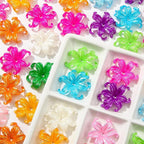 40pcs Flower Shape Beads Color Pearl Electroplate Flower Beads Pearl Lily Beads - Image 8
