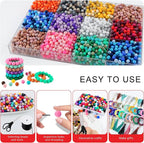 300Pcs Silicone Beads 9mm Mix Color, Bulk Silicone Beads 9mm - Image 4