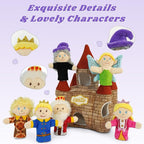 7 Pcs Fairy Tale Finger Puppets Set, 4 inch Fairy Tale Member Soft Plush Hand - Image 3
