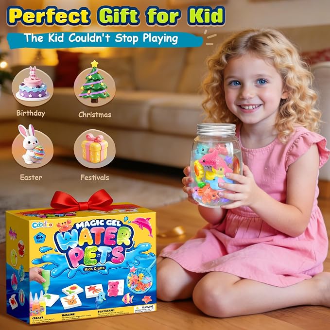Coodoo Magic Water Elf Toy Craft Kits, Aqua Fairy Water Gel DIY Squishies - Image 7