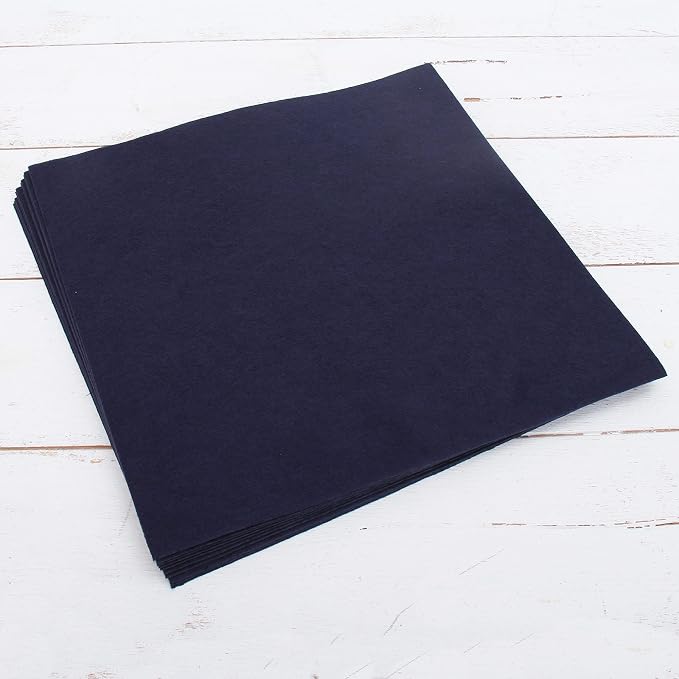 Threadart Dark Navy Premium Felt Sheets by ThreadArt