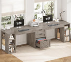SEDETA Farmhouse 96.5" Computer Desk by SEDETA