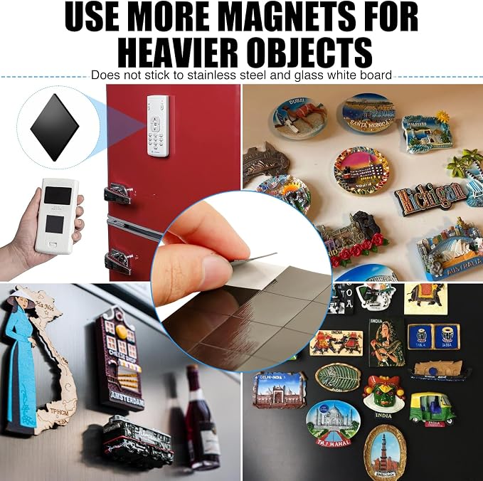 80Mil Magnetic Sheets with Adhesive 8.5" x 11", Self Sticky Anisotropic Sheet - Image 4