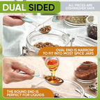 Spring Chef Magnetic Measuring Cups & Spoons Set of 15, Mint | Stackable - Image 7