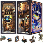 Fsolis Book Nook Kit, 3D Wooden Puzzles by FsolisDIYDollhouse