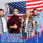 Landical 564 Pcs Patriotic Keychain DIY Making Kit Star Bead Keychain Kit - Image 4