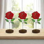 Glass Flowers, Stained Glass Rose - Image 6