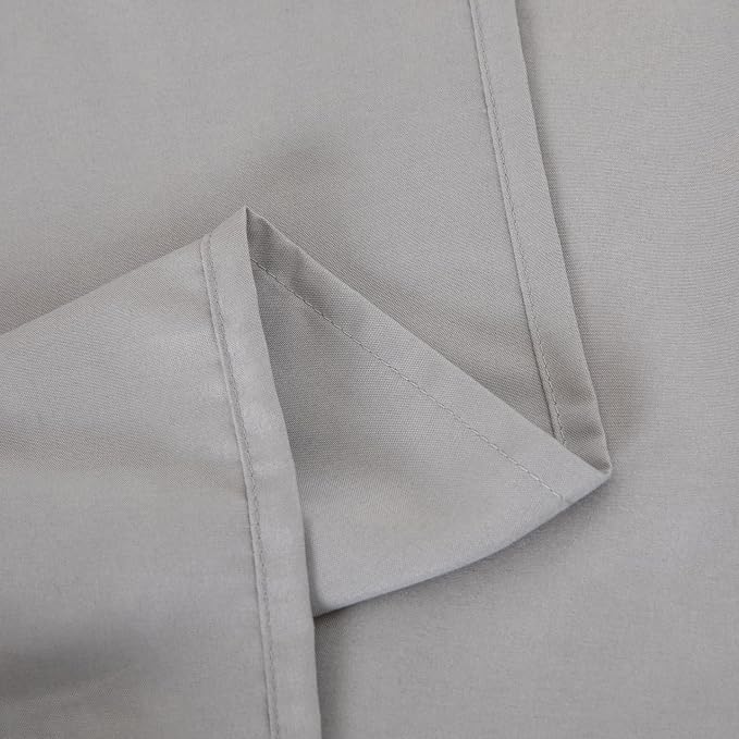 Queen Flat Sheet Only， 90x102Inch Light Gray - Image 7