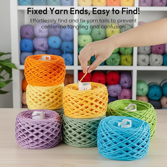 Etcokei 9pcs Yarn Ball Tube for Etcokei Electric Yarn Winder M1, Reusable ABS - Image 3