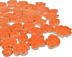 500g/1.1lb Ceramic Mosaic Tiles Mixed Shapes of Flowers, Mushrooms - Image 2
