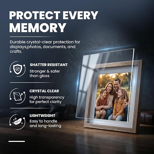BARNWOODUSA Plexiglass Sheets for Replacement Picture Frame Glass - Image 2