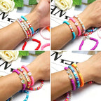 Friendship Bracelets for Girls, 10-Piece Cute Preppy Beaded Bracelet Set for - Image 4