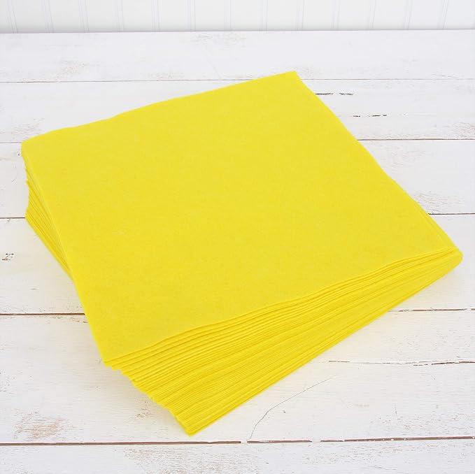Threadart Yellow Premium Felt Sheets by ThreadArt