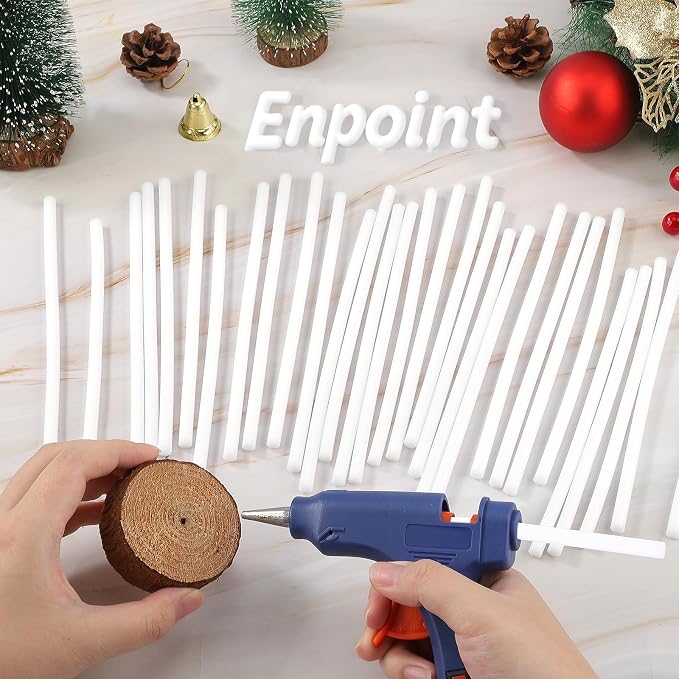 72 Pack White Hot Glue Sticks, Home General Repair, Holiday Gift Crafts - Image 7