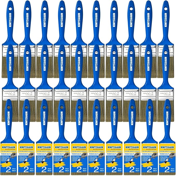 King Origin Versatile Paint Brush Set, 30 Pack, 2 Inch Paint Brushes, Small by KINGORIGIN
