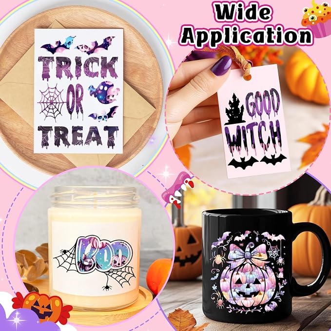 Purple Halloween Permanent Adhesive Vinyl 10 Sheets 12'' x 10'' | Colorful - Image 6