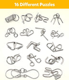 Coogam Metal Wire Puzzle Set of 16 - Image 2