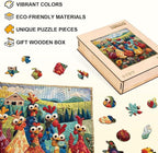 Chicken Puzzles Funny Hen Rooster Rainbow Farm Animals Puzzle Adults Gifts - Image 2