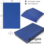 Allgala 20-Value-Pack EVA Foam Paper 8x12 Inch Sheets-Royal Blue-CF85304 - Image 2
