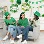 Large Size 12" Wooden Shamrock Ornaments to Paint, St. Patrick's Day Decoration - Image 4