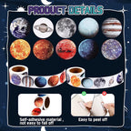 Lincia 500 Pcs Solar System Stickers Bulk Educational Planets Roll Space - Image 3