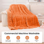 Super Fuzzy Soft Fleece Sherpa Weighted Blanket 15 lbs - Image 6