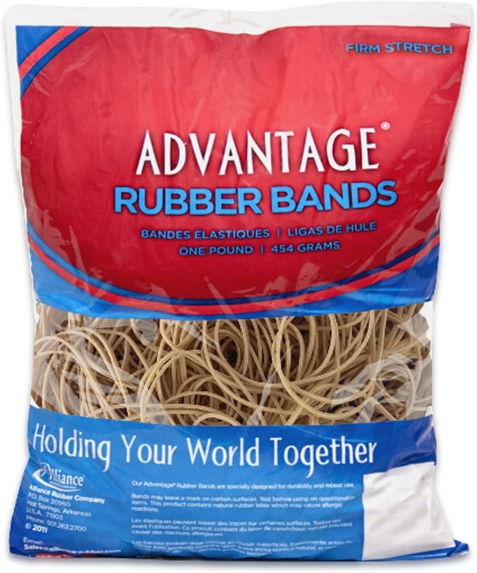 Alliance Rubber 26194 Advantage Rubber Bands Size #19, 1 lb Bag Contains by Unknown