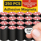 Peel-&-Stick Flexible Adhesive Magnets – 250 pcs Magnetic Dots by X-betMAGNET