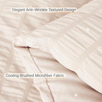 MUXHOMO 7 Pieces California King Comforter Set, Seersucker Bed in a Bag Cal - Image 6