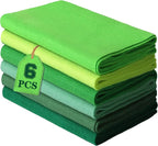 HaoFeiJH 6 Rolls 8"x20" Soft Green Felt Fabric Sheets, 1.6mm Thick, and Projects by HaoFeiJH